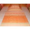 Krepp 3 rszes gynem garnitra huzat 140x200 cm paplanhuzattal elegns narancs zld virgos