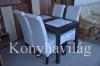 4 db Irisz szk 1 db Joker asztal 120x70 cm 160x70 ig bvthet vegbettes asztal Vlaszthat sznek beige calwados beige wenge csoki calwados csoki wenge fehr wenge fehr calwados Szllts orszgo