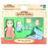 Sylvanian Families Fehr Cica mama s bbi babakocsival