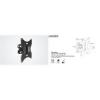 SUNNE Monitor TV fali konzol 10 32 LCD A501K dnthet forgathat faltv 90mm max VESA200x200mm max 30kg