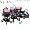 CHICCO TRIO FOR ME AUTO FIX COMPLETE babakocsi Col Lollipop szrke rzsa