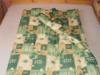 100 Pamut tltet meleg szi tli paplan 140x220 cm extra nagy mretben Zld leveles