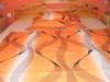 Krepp dupla paplan gynem garnitra huzat 5 rszes 200x220 cm paplanhuzattal modern narancssrga hullmos
