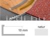 Alumnium L alak hajlthat profil Fellet natr Mret 10 mm 100 cm 35009