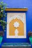 Marokk Marrakesh Majorelle Kert faragott dszts fal dekorci