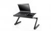 ModeCom Notebook Asztal - PF12 (2db beptett htventiltor; aluminium; llthat magassg; fekete)