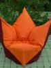 Babzskfotel tulipn forma bord narancs