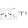 SUNNE Monitor asztali konzol 13 24 LCD PRO2L dnth forgath magll pivot 75 100 max 2x9kg DUAL 2 gz karos