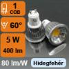 LED lmpa GU10 spot Chip On Board LED Foglalat GU10 230 V