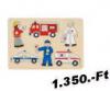 Goki szirnzs autk fogantys fa kirak baba puzzle
