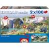 Az Educa puzzle kszletbl most 2 db dnkat brzol kpet rakhatsz ki melyeket sszeillesztve egy csods panorma kpet kapsz Ksz mvedet rgztsd puzzle ragasztval s dsztsd vele a szobd fal
