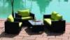 Impala kltri lounge szett szintetikus rattanbl vzleperget s UV ll prnkkal Kanap 150x70 cm fotel 85x70 cm asztal 105x60 cm