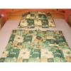 gynem garnitra szett 3 rszes pamut tltet extra nagy 140x220 cm es takarval elegns zld mints