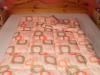 100 pamut tltet dupla ktszemlyes paplan 200x220 cm hsszn kocks rzsaszn