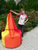 Babzsk csepp forma narancs piros srga bord