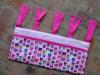 BAGLYOS zsebes tart falvd Baba mama gyerek Gyerekszoba Falvd takar Troleszkz gyerekszobba Ezt az des zsebes tartt rzsaszn pink pttys s bagoly mints anyagbl varrtam Vatelinnel bl Me