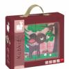 Kocka puzzle 9db vad llatok Janod 1