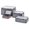 3879 EURO manyag trol doboz 800x600x420 mm fedllel