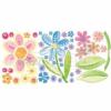 Fali matrica Big flowers Wallies