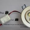 Akci Bepthet sllyeszthet 3LED spot lmpa hidegfehr 3W 3 990Ft 2 390Ft