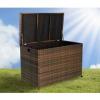 Rattan polyrattan prnatart lda barna vagy fekete 133x73x89 cm