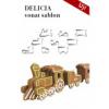 DELICIA vonat sablon