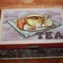 Teafilter tart doboz drapp barna