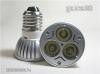 E27 3W LED spot 3x1W os LEDes hidegfehr