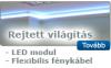Rejtett vilgts fnykbellel s LED modullal