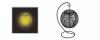 1 db nagy fnyerej srga LED