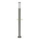 Inox torch kltri ll lmpa H110cm Szn rozsdamentes acl fehr E27 1 60W Szllesg Magassg