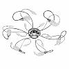 Gerbera Siano 90601 mennyezeti lmpa 6 40W halogn