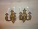 Aranyozott fa falikar pr 2 karos 20 sz Eredeti fellelt llapotban Mret 50 30 18 cm r 45 000 pr Gilded wooden sconce pair 20th c Original as found condition