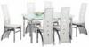Fehr Art DS5268 W proszrt ezst vz veglap kb 150x75x90 cm 6x szk mubor fehr huzattal kb 50x109x41cm Kedves online megrendel Jogosult a megrendelstl a termk tvtelt kveten 8 munkanapon be
