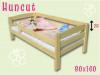 Huncut massziv natur lakkozott feny ifjsgigy 80x160cm