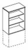 Polcos szekrny SAN082N fell nyitott 80x45x74cm CALVADOS EASY SPACE