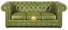 Chesterfield Classic Oliva Zld Kanap