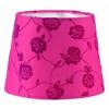 Asztali lmpaerny E14 tm:15,5cm, mag:12cm rzsaszn/virg mintval