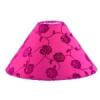 Asztali lmpaerny E14 tm:21cm, mag:11cm rzsaszn/virg mintval