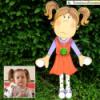 Egyedi fali fogas fnykp utn babafogas mesefogas Baba mama gyerek Btor Gyerekszoba Baba mama kellk Egyedi ajndk tlet ez a babafogas vagy kislnyfogas Sajt fotd alapjn festem az arct Meska