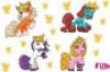 Filly Unikornis fali matrica szett 9 rszes