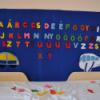 ABC falvd Baba mama gyerek Dekorci Otthon lakberendezs Lakstextil Varrs Patchwork foltvarrs Filcbl kszlt 80x160 cm falvd Nem csak lnk sznei vonzzk a gyermeket hanem a betk birodal Me