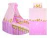 Bertoni 6 rszes mints gynemgarnitra 360 fokos rcsvdvel Mhecskk pink babakocsifutar