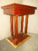 1920 1940 krli art deco stlus krtya asztal Lapja sszecsukhat sztnyithat szksg szerint bell poszt bortssal Feny alapon mahagni furnr bortssal p