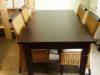 Elegns csokoldbarna tmr fa asztal 4 db rattan bevonat szkkel elad rdekldni 30 9751543