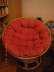 Forg fotel rattan kerek