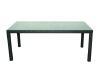 Az Asztal veg rattan alumnium 90 x 185 cm barna lersa