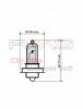 Izz 12V 20W P26S RMS tnyros halogn