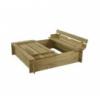 Homokoz tetvel s paddal 120x120 cm