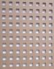 Natr farostlemez 10x10 mm es lyukak 20x20 mm osztssal btor fa szellzrcs